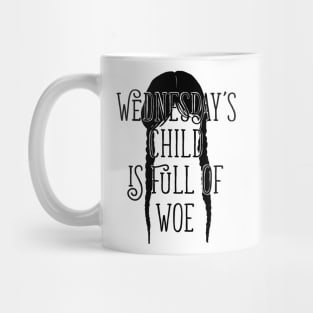 Wednesday's Child Is Full of Woe, Wednesday Fanart Mug